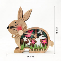 Декор на Пасху с подсветкой «Кролик Пасхальный» - Фото 3