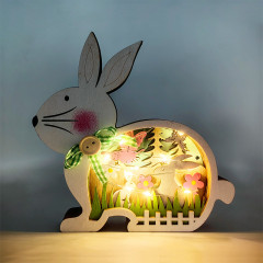 Декор на Пасху с подсветкой «Кролик Пасхальный» - Фото 1