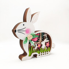 Декор на Пасху с подсветкой «Кролик Пасхальный» - Фото 2