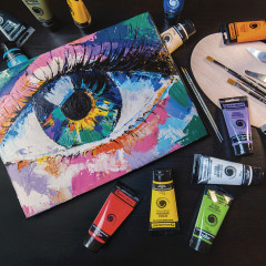 Краска акриловая художественная, 042 белила цинковые - Фото 6