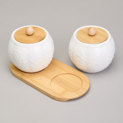 Набор сахарниц с крышками на подставке «Native» - Фото 2