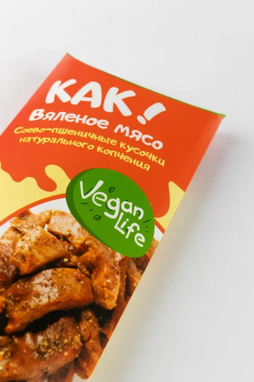 Соево-пшеничные кусочки натурального копчения «Как вяленое мясо»