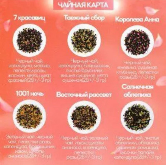 Чайный набор-ассорти из 12 вкусов