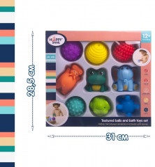 Набор тактильных мячиков и игрушек для ванны - Фото 16