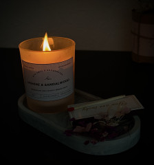 Свеча ароматическая с сухоцветами - Фото 2