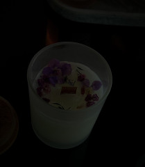 Свеча ароматическая с сухоцветами - Фото 4