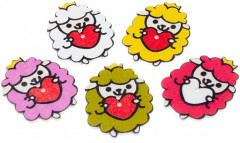 Набор пуговиц декоративных «Овечки» - Фото 2