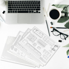 Набор папок-файлов перфорированных «Эконом» - Фото 3