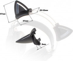 Ушки кошачьи накладные для наушников Black Cat - Фото 3