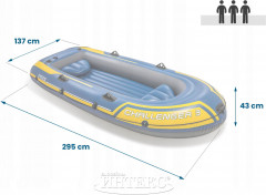 Лодка надувная трехметсная «Challenger 3 set» - Фото 10