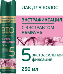 Лак для волос с экстрактом бамбука «Экстрафиксация» - Фото 1