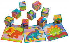 Кубики умные в поддончике «Весёлые динозаврики» - Фото 2