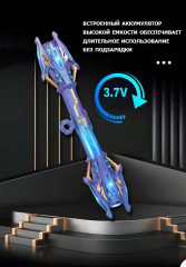 Выдвижной световой меч с двумя лезвиями, подсветкой и звуковыми эффектами - Фото 3