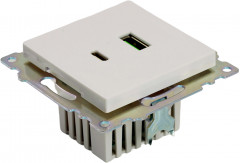 Розетка USB 2-местная, type C - Фото 4