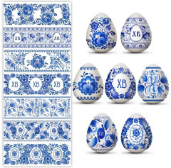 Термоусадочная плёнка «Гжель» на 7 яиц - Фото 1