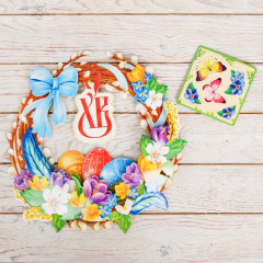 Венок Пасхальный для украшения «Венок из вербы» - Фото 1