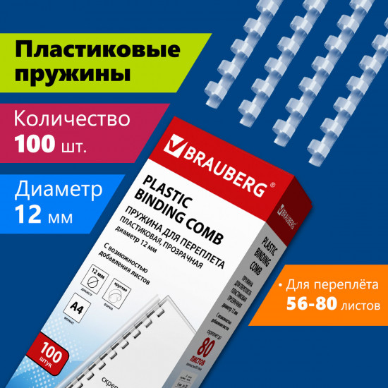 Пружины пластиковые для переплета