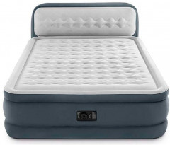 Кровать надувная двуспальная со спинкой и встроенным насосом «Ultra Plush Headboard» - Фото 1
