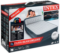 Кровать надувная двуспальная со спинкой и встроенным насосом «Ultra Plush Headboard» - Фото 4