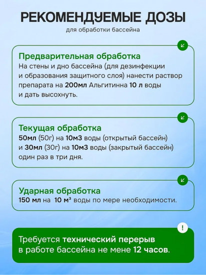 Жидкость для борьбы с водорослями «Альгитинн»