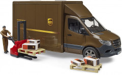 Машинка с фигуркой, погрузчиком и аксессуарами «Служба доставки UPS» - Фото 1