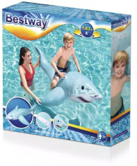 Игрушка-наездник для плавания надувная с ручками «Реалистичная акула» - Фото 11