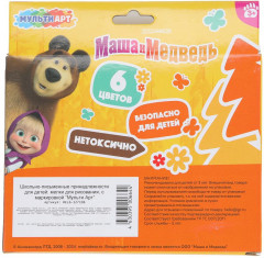 Набор мелков цветных «Маша и Медведь» - Фото 6