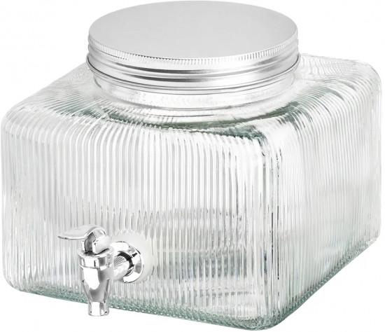 Диспенсер для холодных напитков с крышкой и краном «Glaskraft»