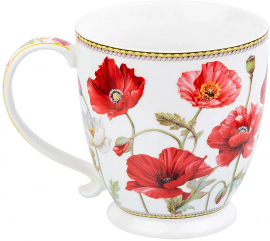 Кружка на ножке «Маки»