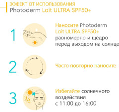 Молочко для лица и тела солнцезащитное «Lait Ultra» SPF 50+ - Фото 7