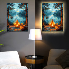 Картина по номерам «У костра» - Фото 2