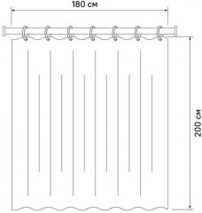 Штора для ванной комнаты - Фото 7