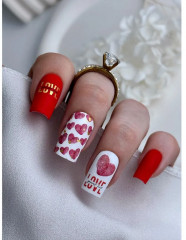 Слайдеры для ногтей с фольгой «Любовь» - Фото 1