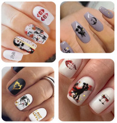 Слайдеры для ногтей с фольгой «Любовь» - Фото 4