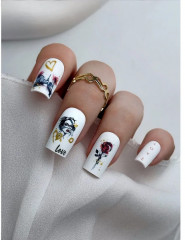 Слайдеры для ногтей с фольгой «Любовь» - Фото 5