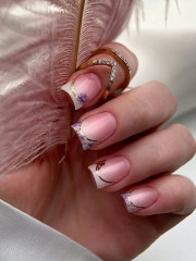 Слайдеры для ногтей с фольгой «Французский маникюр-3» - Фото 2