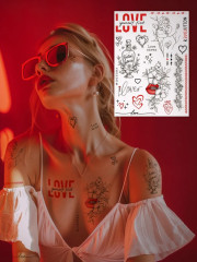 Набор наклеек-татуировок «Любовь» - Фото 5