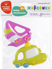 Набор погремушек «Кораблик и машинка» - Фото 1
