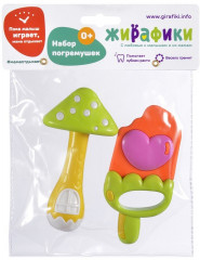 Набор погремушек «Эскимо и грибок» - Фото 1