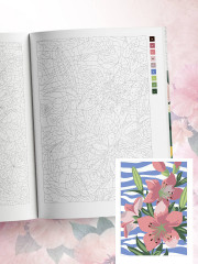 Прекрасные цветы. Раскраска по номерам - Фото 8