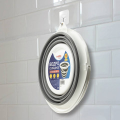 Ведро складное силиконовое - Фото 5