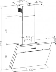 Вытяжка Luka 600 - Фото 4