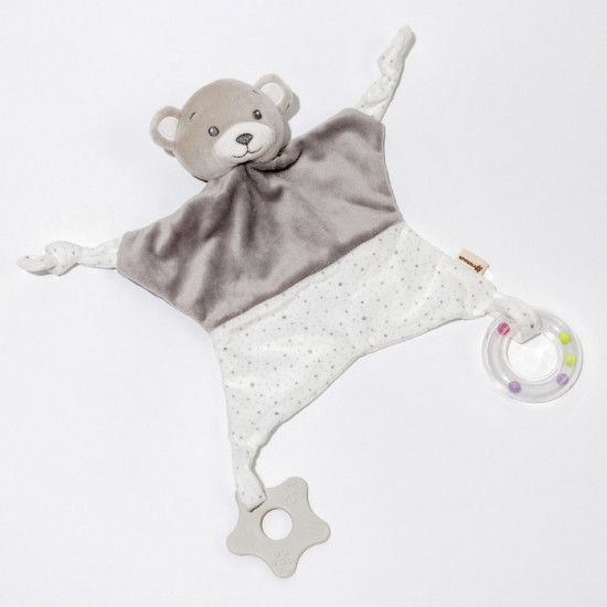 Комфортер-игрушка «Серый мишка»