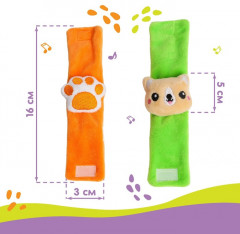 Набор погремушек-браслетов «Собачка» - Фото 3