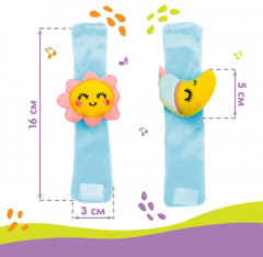 Набор погремушек-браслетов «Счастливый малыш» - Фото 3