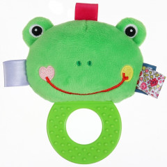 Погремушка мягкая с прорезывателем «Лягушонок» - Фото 1