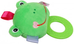 Погремушка мягкая с прорезывателем «Лягушонок» - Фото 2