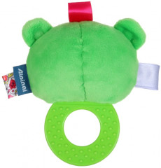 Погремушка мягкая с прорезывателем «Лягушонок» - Фото 3