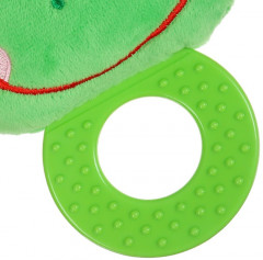 Погремушка мягкая с прорезывателем «Лягушонок» - Фото 4