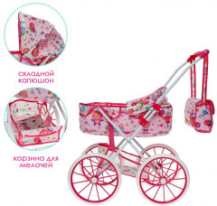 Коляска для кукол универсальная с корзиной - Фото 2